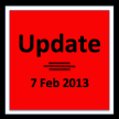 Update 7 Feb 2013
